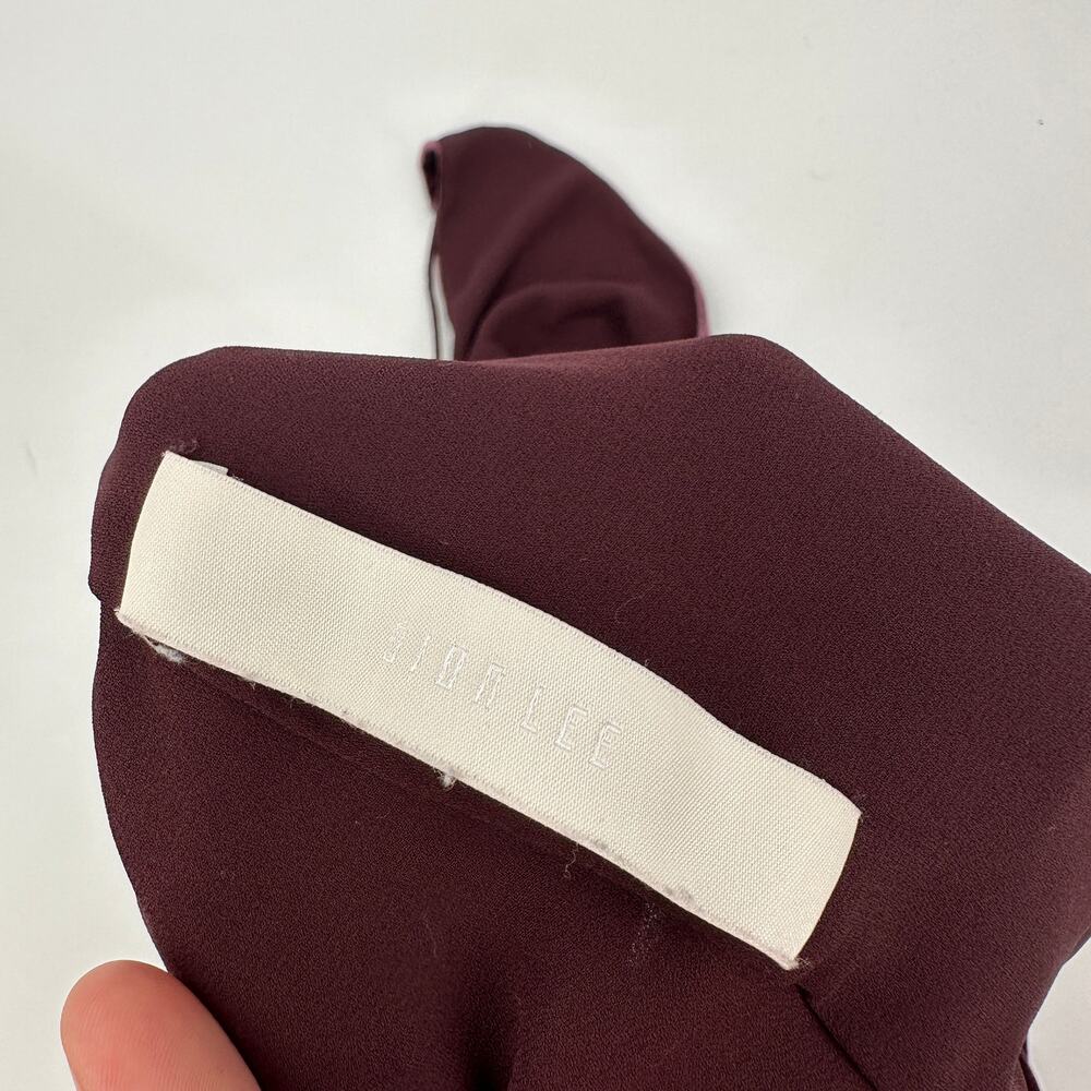 DION LEE Velvet Silk Fine Line Cami Top in Wine // M - Picture 12 of 14